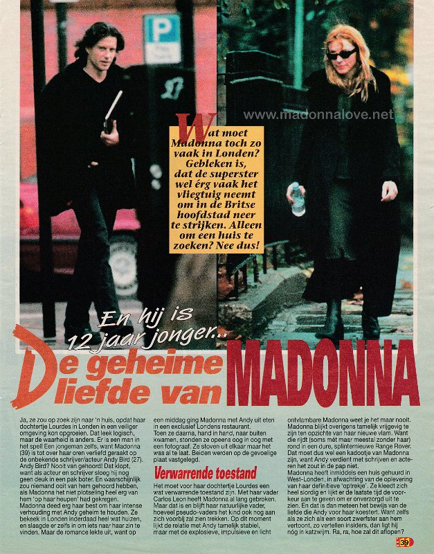 1998 - Unknown month - Top 10 - Holland - De geheime liefde van Madonna