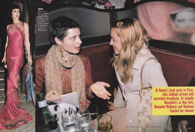 1998 - Unknown month - Unknown magazine - USA - At Naomi's book party in Paris