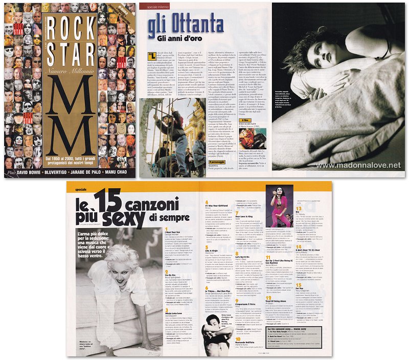 1999 - August - Rock Star - Italy - Gli Ottanta + Le 15 canzoni plu sexy di sempre