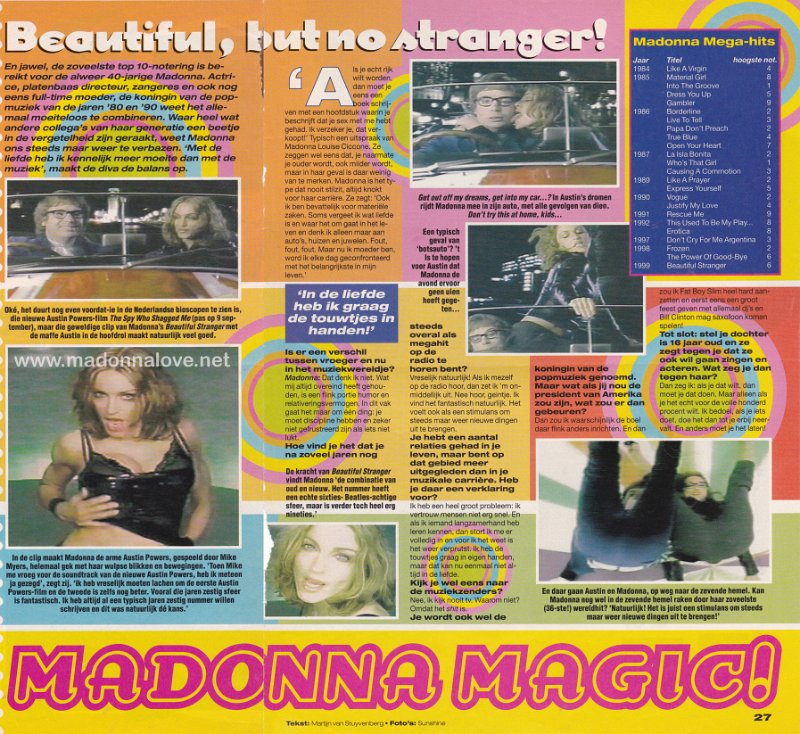 1999 - Unknown month - Hitkrant - Holland - Beautiful but no stranger