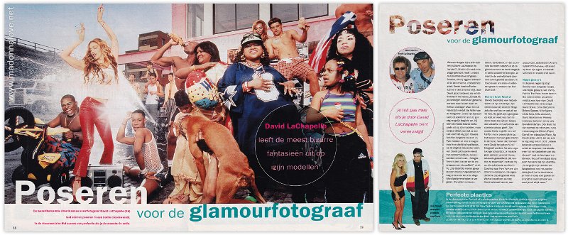 1999 - Unknown month - Unknown magazine - Holland - Poseren voor de glamourfotograaf