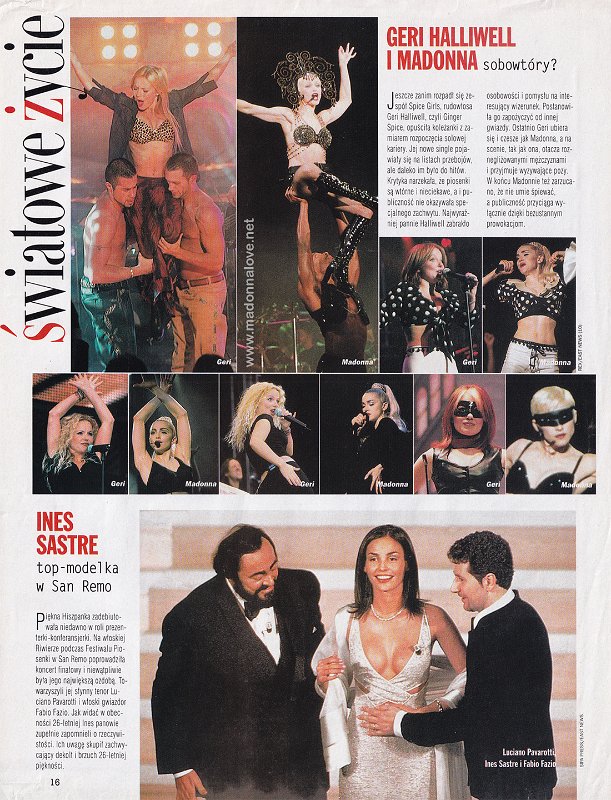 1999 - Unknown month - Unknown magazine - Poland - Geri Halliwell i Madonna sobowtory
