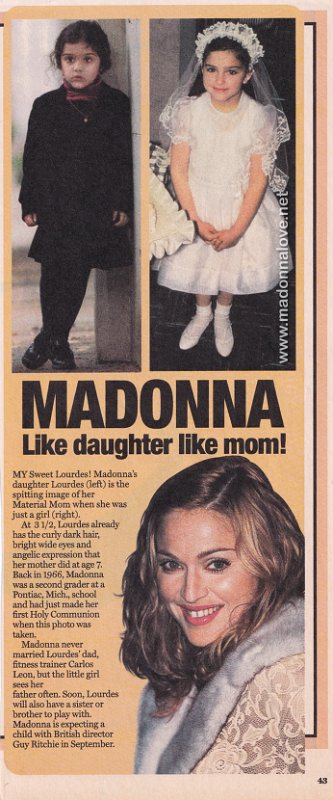 2000 - July - National Enquirer - USA - Madonna like daughter like mom!