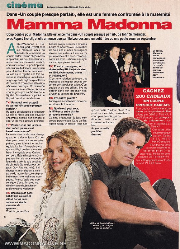 2000 - July - Tele K7 - France - Mamma Madonna