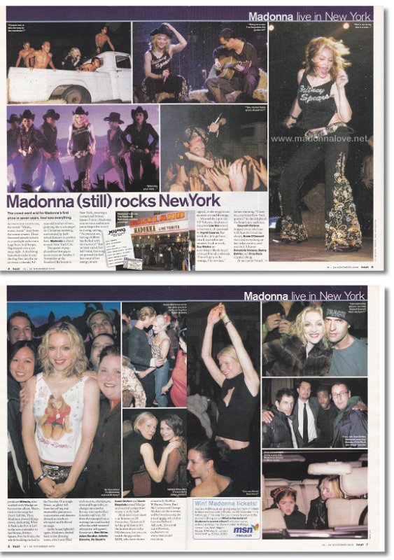 2000 - November - Heat - UK - Madonna (still) rocks New York
