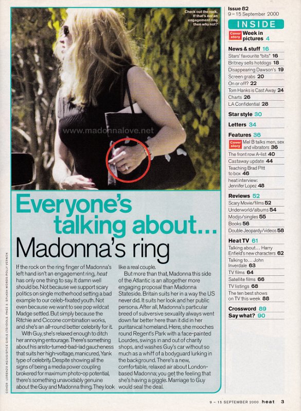 2000 - September - Heat - UK - Everyone's talking about Madonna's ring