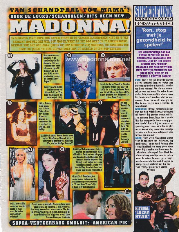 2000 - Unknown month - Joepie - Belgium - Door de looks schandalen hits heen met Madonna