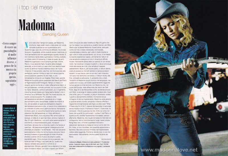 2000 - Unknown month - Rock Star - Italy - Madonna Dancing Queen