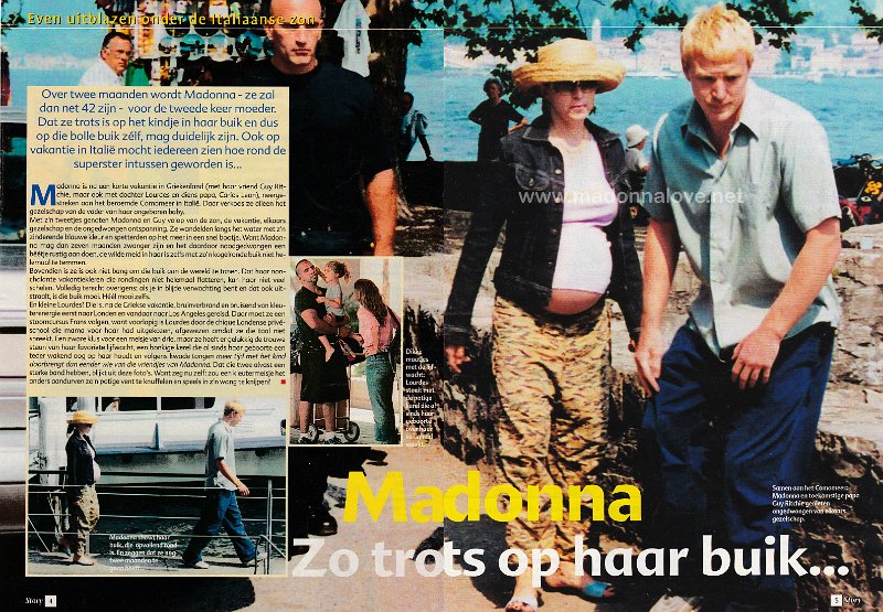 2000 - Unknown month - Story - Belgium - Madonna zo trots op haar buik...