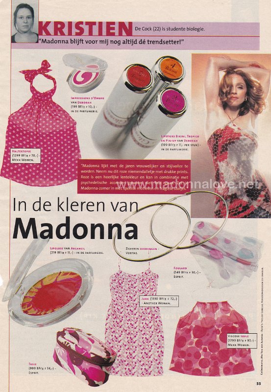 2000 - Unknown month - Unknown magazine - Holland - In de kleren van Madonna