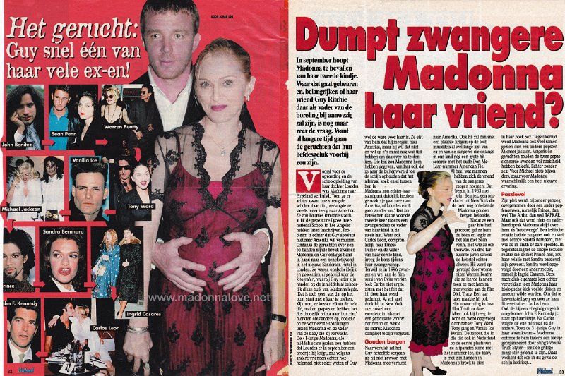 2000 - Unknown month - Weekend - Holland - Dumpt zwangere Madonna haar vriend