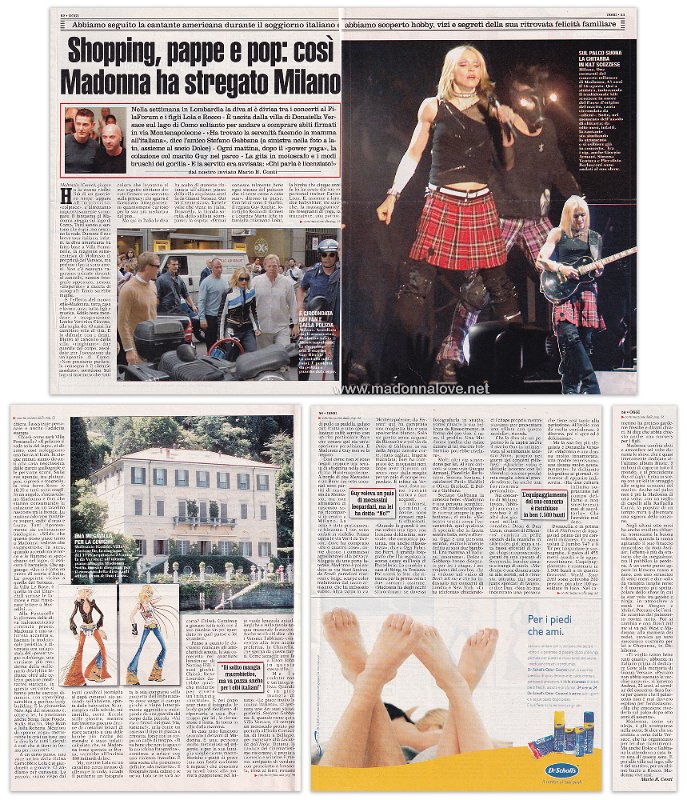 2001 - June - Oggi - Italy - Shopping, pappe e pop - cosi Madonna ha stregato Milano