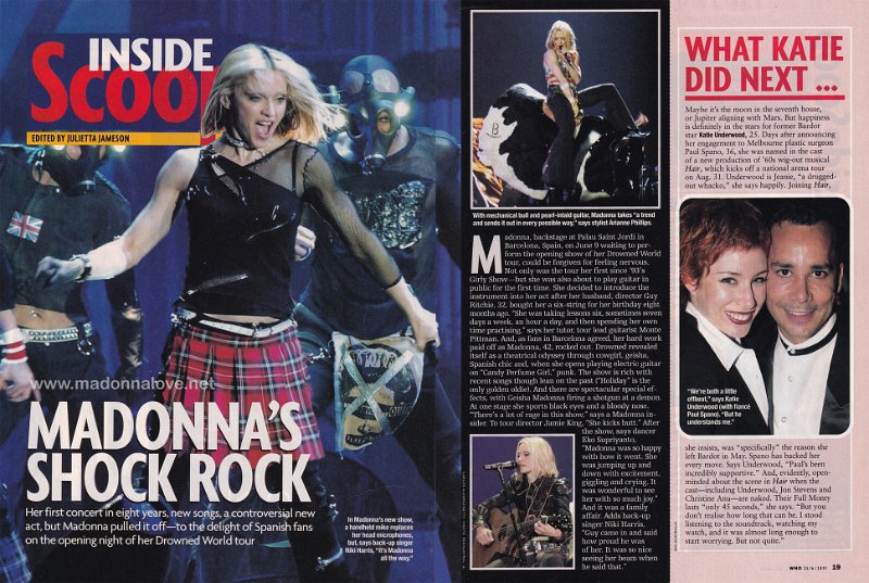 2001 - June - Who - Australia - Madonna's shock rock