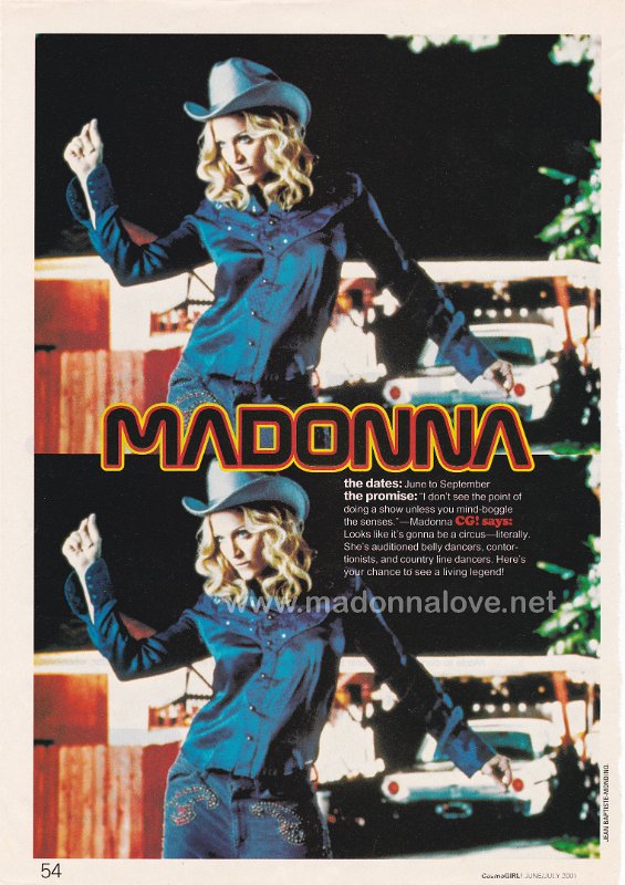 2001 - June-July - CosmoGirl - UK - Madonna