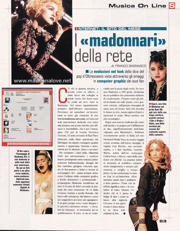 2001 - Unknown month - Unknown magazine - Italy - Madonnari della rete