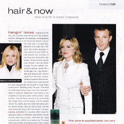 2002 - August - Instyle - USA - Hair & now - hangin' loose
