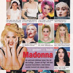 2002 - Unknown month - Unknown magazine - Germany - Von gestern bis heute Madonna