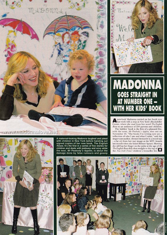 2003 - October - Hello - UK - Madonna goes straight in at number one - with her kids book