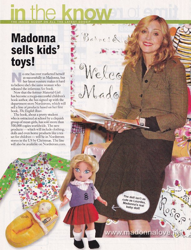 2003 - Unknown month - Intouch - USA - Madonna sells kids' toys!