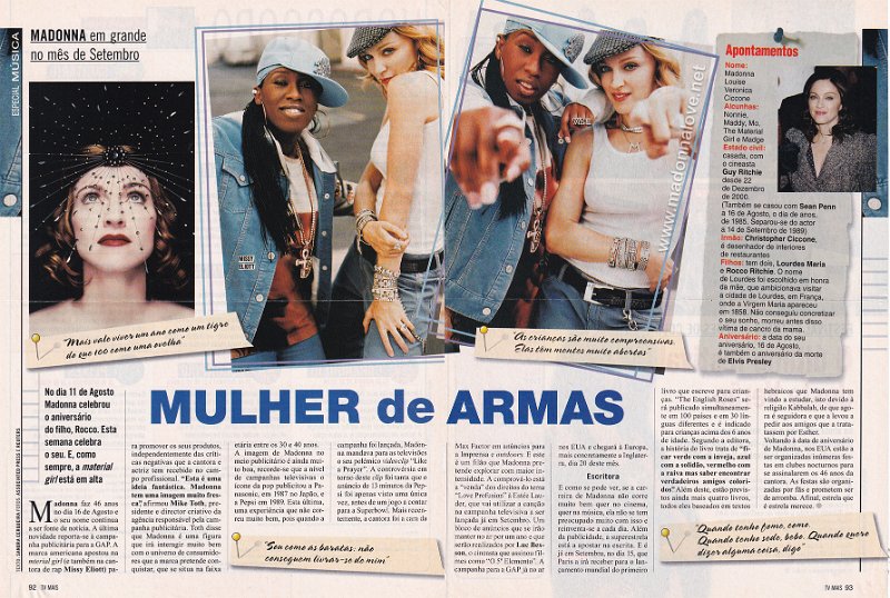 2003 - Unknown month - TV Mais - Portugal - Mulher de armas