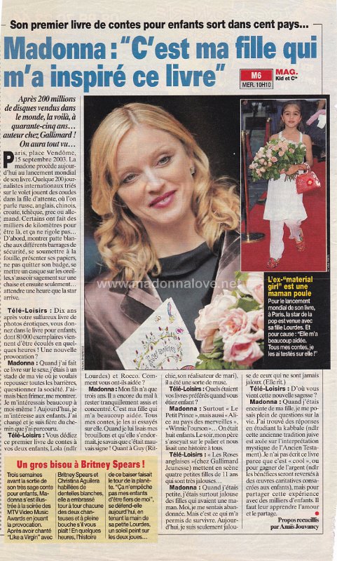 2003 - Unknown month - Unknown magazine - France - Madonna C'est ma fille