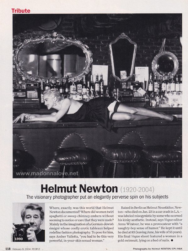 2004 - February - People - USA - Helmut Newton (1920 - 2004)