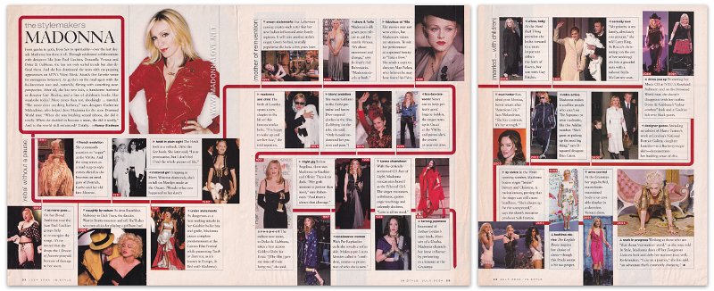 2004 - July - InStyle - USA - The stylemakers Madonna