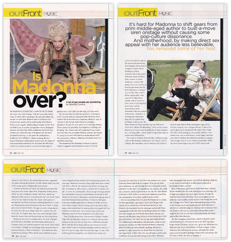 2004 - June - OUT - USA - Is Madonna over