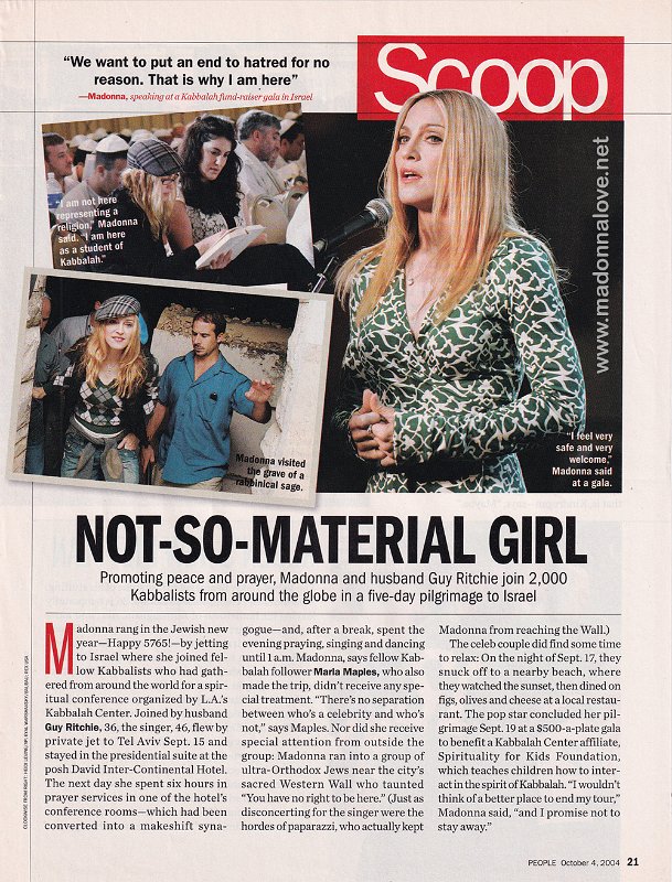 2004 - October - People - USA - Not-so-material girl