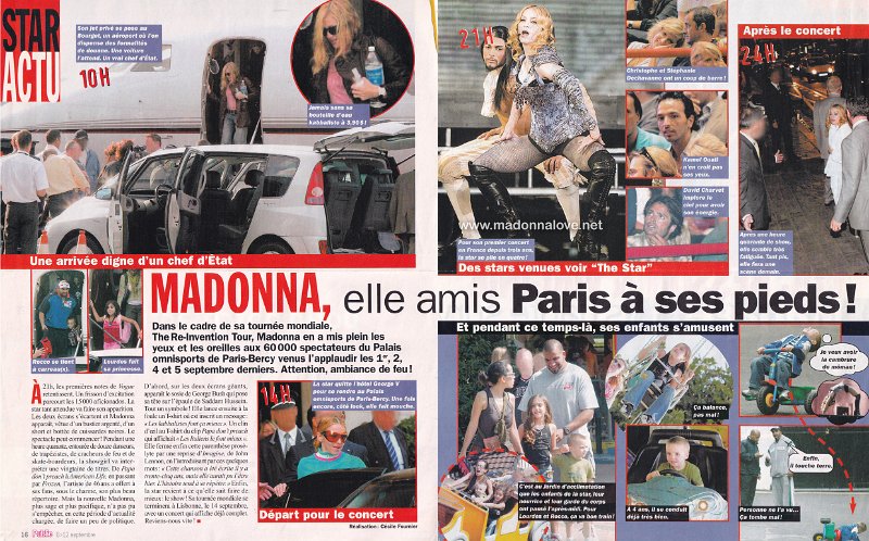 2004 - September - Public - France - Madonna, elle amis Paris a ses pieds!