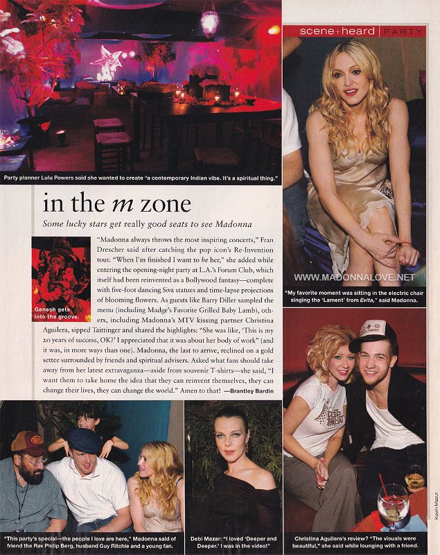 2004 - Unknown month - InStyle - USA - In the M zone