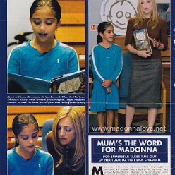 2004 - Unknown month - OK - UK - Mum's the word for Madonna