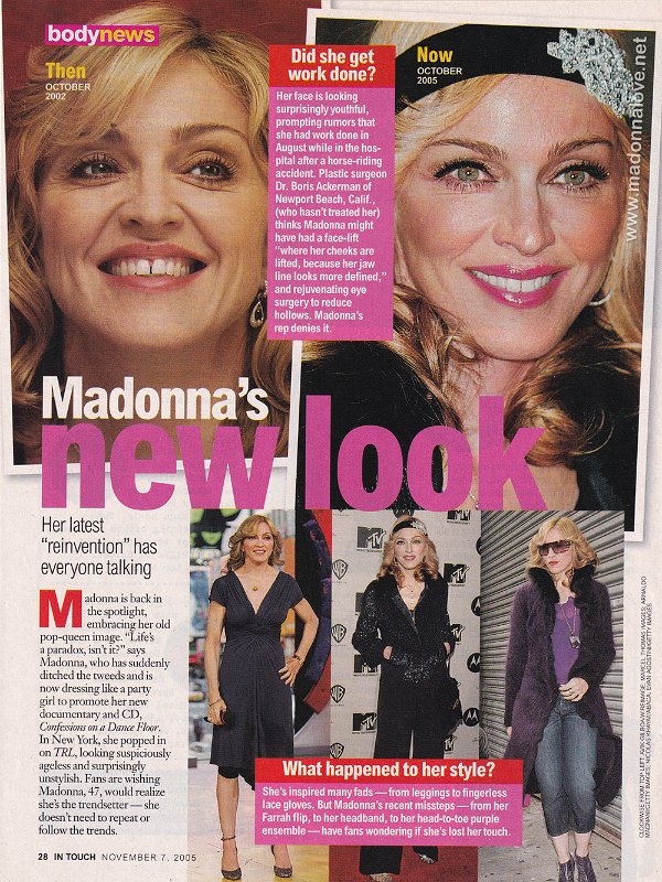 2005 - November - Intouch - USA - Madonna's new look