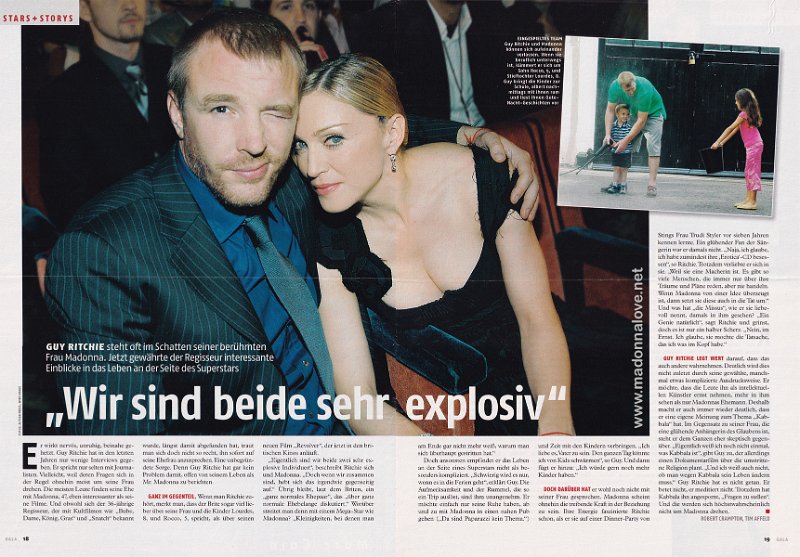 2005 - September - Gala - Germany - Wir sind beide sehr explosiv