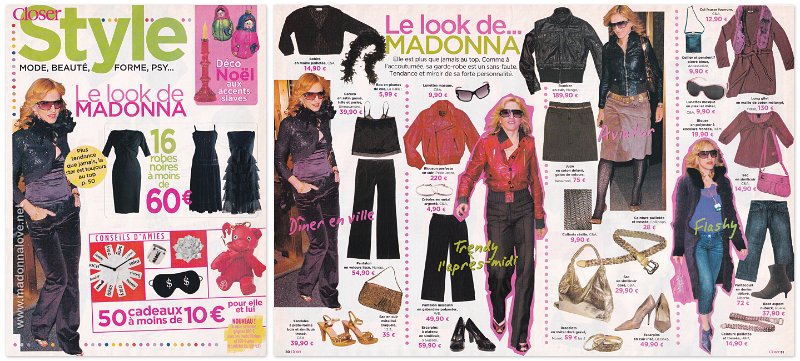 2005 - Unknown month - Closer - France - Le look de…Madonna