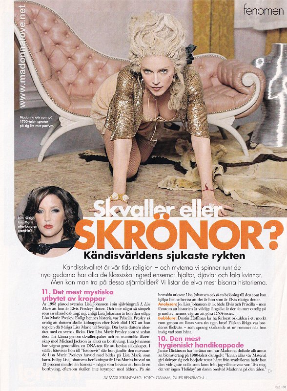 2005 - Unknown month - Elle - Sweden - Skvaller eller skronor