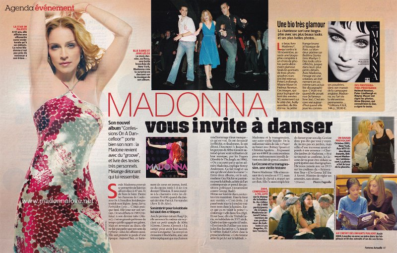 2005 - Unknown month - Femme Actuelle - France - Madonna vous invite a danser