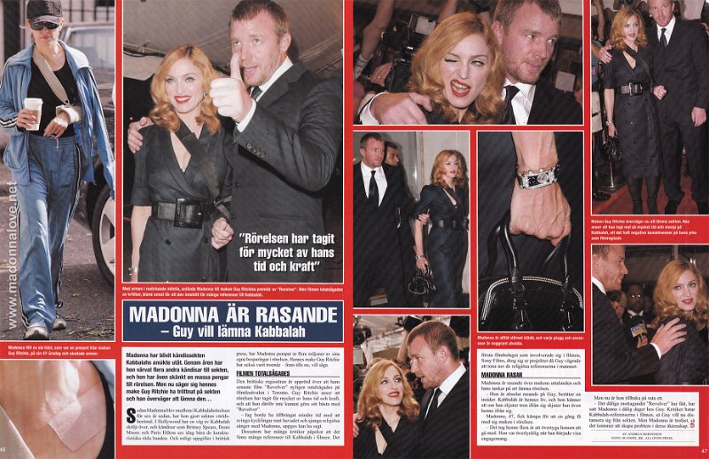 2005 - Unknown month - NU - Sweden - Madonna ar rasande - Guy vill lamna kabbalah