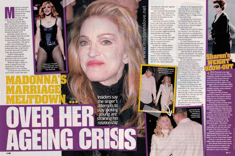 2005 - Unknown month - New Woman - Australia - Madonna's marriage meltdown… over her ageing crisis
