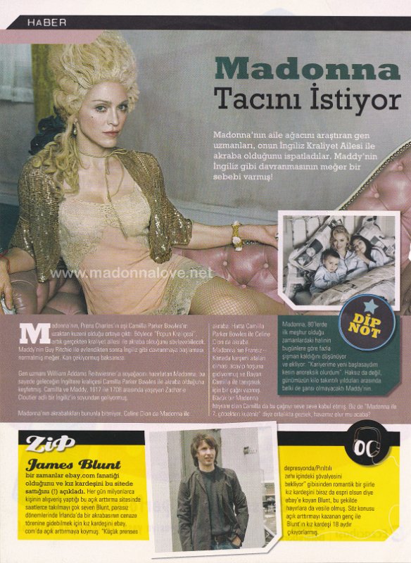 2005 - Unknown month - Unknown magazine - Turkey - Madonna tacini istiyor