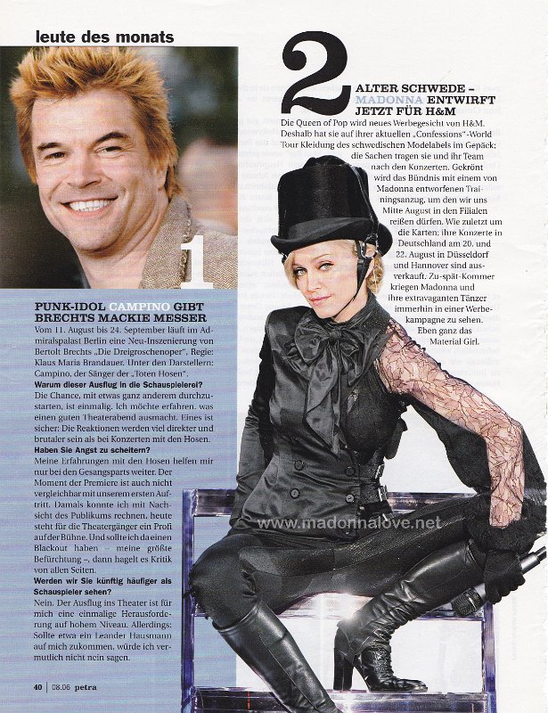 2006 - August - Petra - Germany - Alter schwede - Madonna entwirft jetzt fur H&M