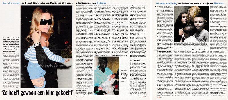 2006 - December - Humo - Belgium - Ze heeft gewoon een kind gekocht