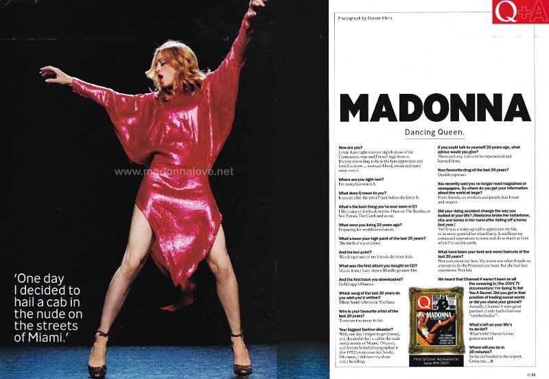 2006 - November - Q magazine - UK - Madonna dancing queen