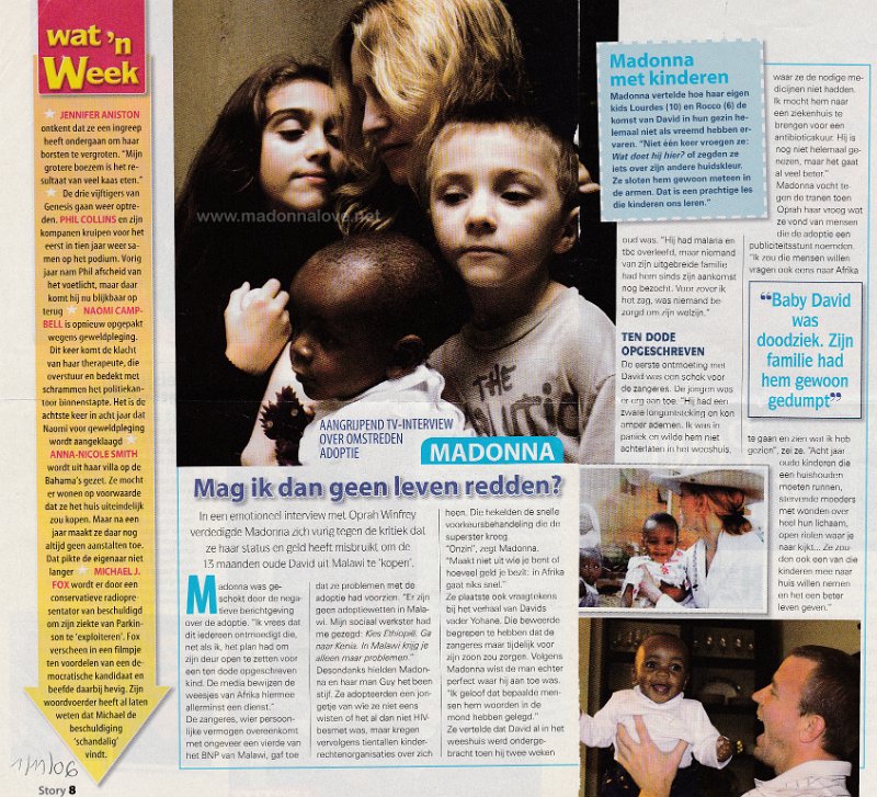 2006 - November - Story - Belgium - Mag ik dan geen leven redden