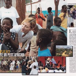 2006 - October - Gala - France - Madonna elle a adopte un petit africain