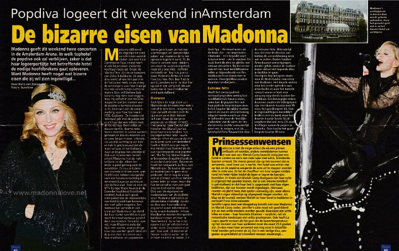 2006 - September - Weekend - Holland - De bizarre eisen van Madonna