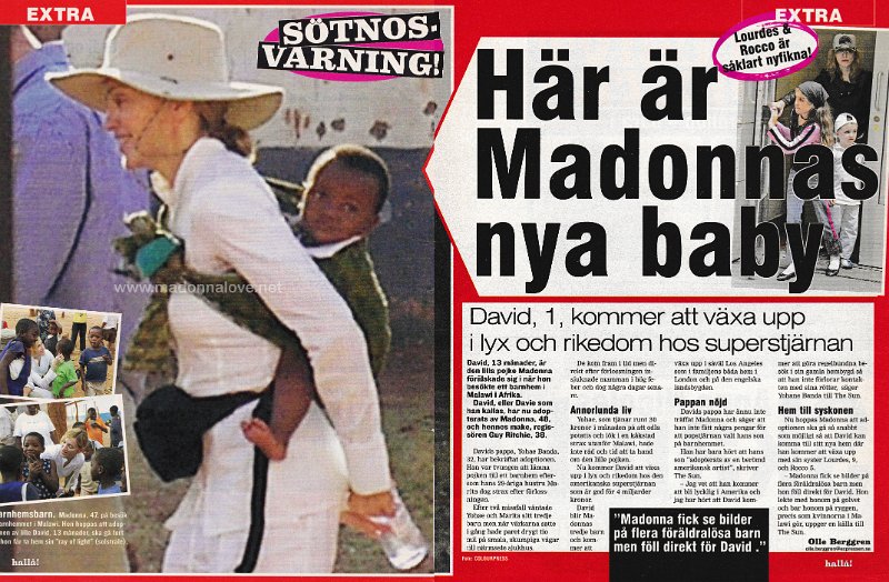 2006 - Unknown month - Halla! - Sweden - Har ar Madonnas nya baby!