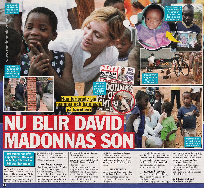2006 - Unknown month - Se & Hor - Sweden - Nu blir David Madonnas son