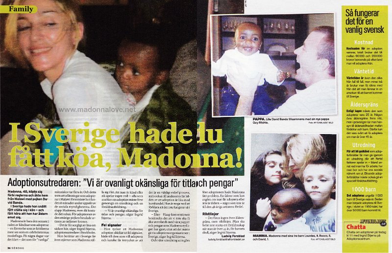 2006 - Unknown month - Sondag - Sweden - I sverige hade du fatt koa Madonna