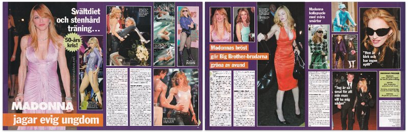 2006 - Unknown month - Unknown magazine - Sweden - Madonna jagar evig ungdom